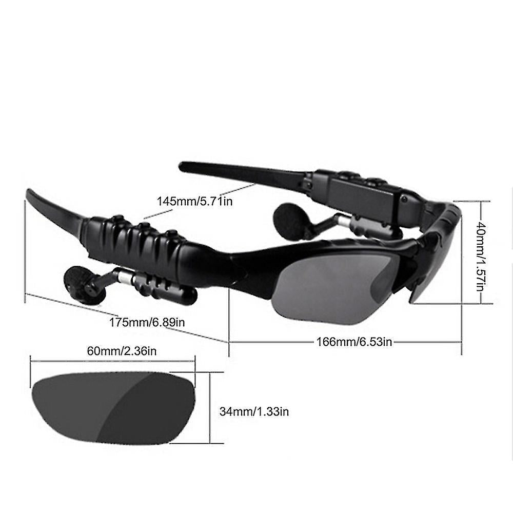 Wireless Bluetooth Sunglasses with Built-in Headset